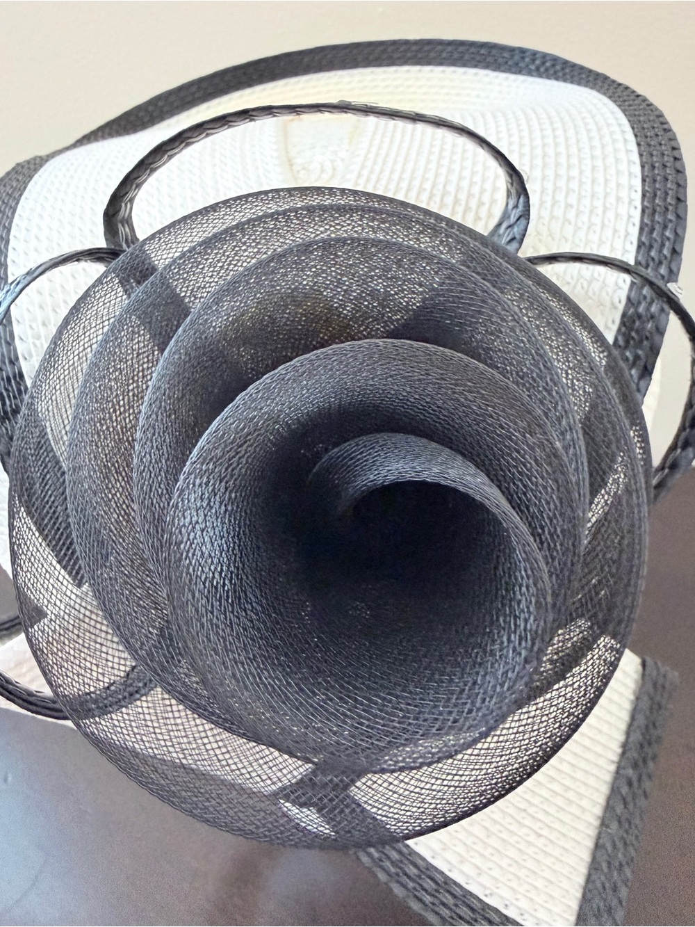 Two-Tone Women's Dress Hat - Picture 5 of 8